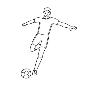 Vector of soccer player Stock Illustration