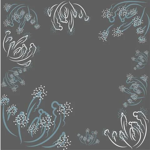 Vector. Social media stories, posts, highlight templates. Abstract floral. Stock Illustration