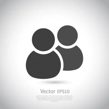 Vector social network icon. Users icon design element Stock Illustration