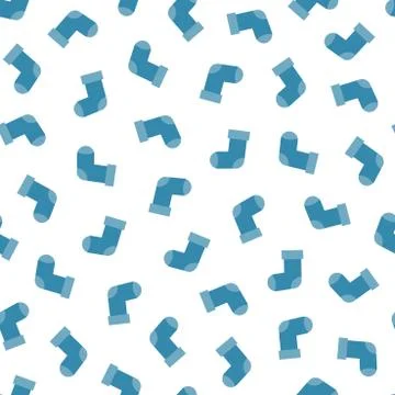 Vector socks seamless pattern. Repeatable christmas background. Trendy festive 스톡 일러스트