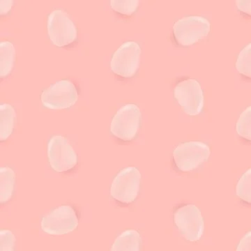 Vector soft pastel pink seamless background with flat lay eggs. Happy easter Stock Illustration
