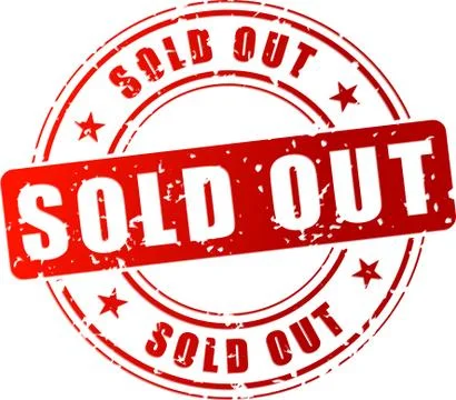 Vector sold out stamp Stock Illustration