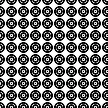 Vector. Solid dots and rhombus-shaped linear circles. Illustrazione stock