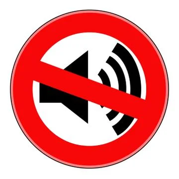 Vector sound ban Stock Illustration