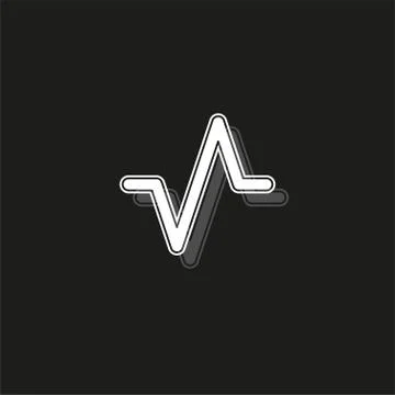 Vector sound volume wave illustration, audio music icon Illustrazione stock