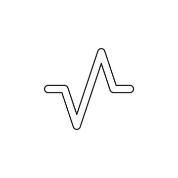 Vector sound volume wave illustration, audio music Illustrazione stock