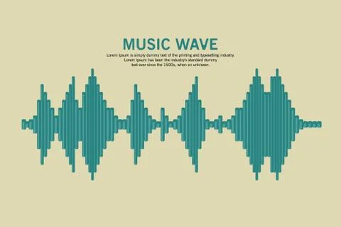 Vector Sound Waveform. Stock Illustration