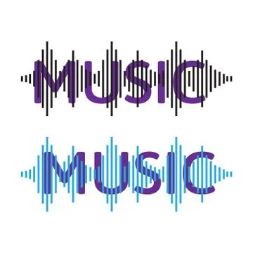 Vector sound waves. Equalizer technology. Radio wave vector Stock Illustration
