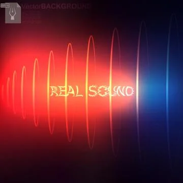 Vector Sound waves Stock Illustration