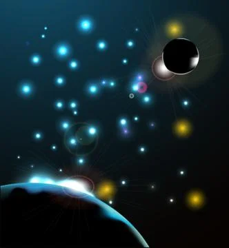 Vector space background Stock Illustration