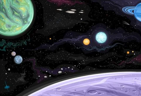 Vector Space Card 스톡 일러스트