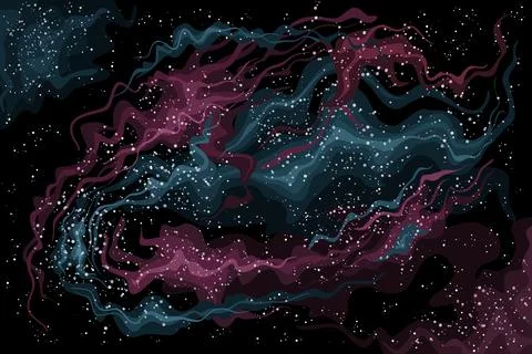 Vector Space Nebula Stock Illustration