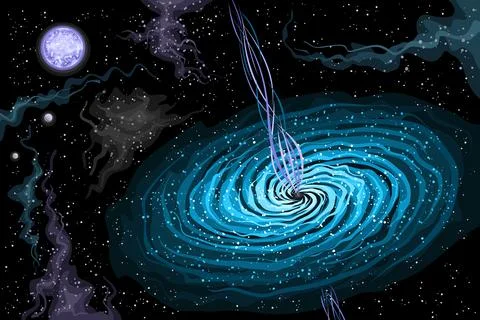 Vector Space Quasar Illustrazione stock