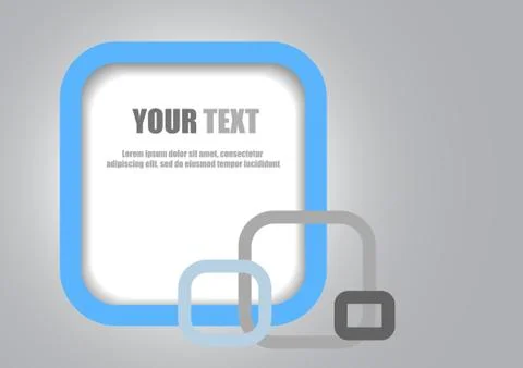 Vector : Space for text in square abstract background Stock Illustration