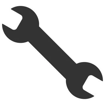 Vector Spanner Tool Flat Icon Symbol Stock Illustration
