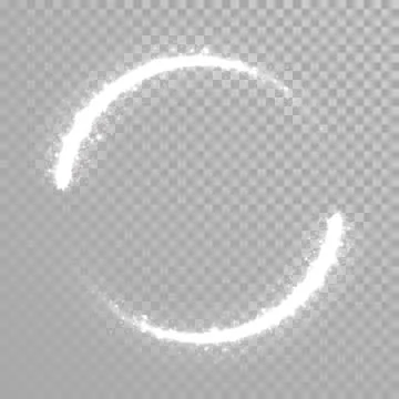 Vector sparkling light tail wave Ilustración de archivo