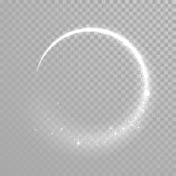 Vector sparkling light tail wave Ilustración de archivo