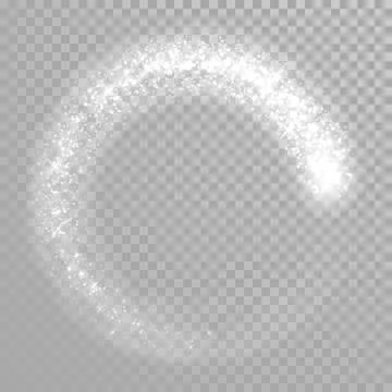 Vector sparkling light tail wave splatter Ilustración de archivo