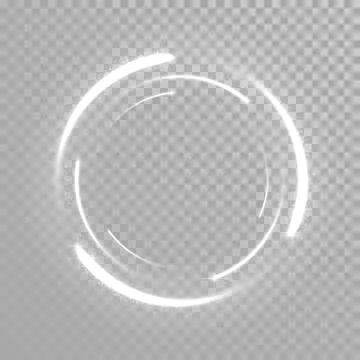 Vector sparkling light tail wave Stock Illustration