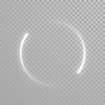 Vector sparkling light tail wave Stock Illustration