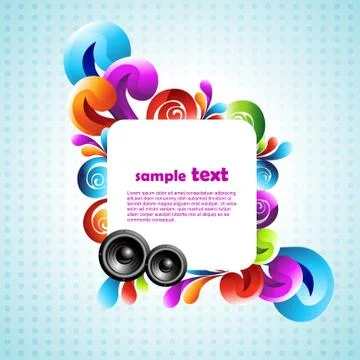 Vector speaker design Illustrazione stock