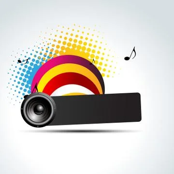 Vector speaker design Stock Illustration
