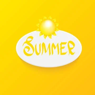 Vector special offer summer label design template Stock Illustration