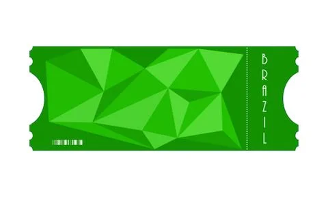 Vector special ticket with triangle design, eps10 Stock Illustration