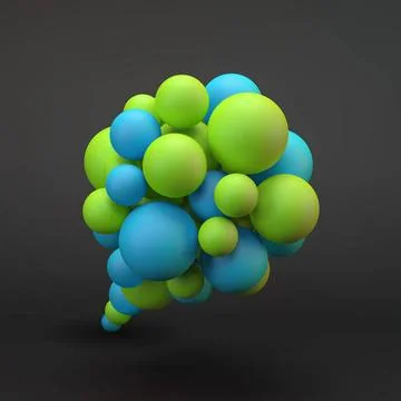 Vector speech bubble. 3D illustration. Vector speech bubble. 3D illustrati... Foto stock