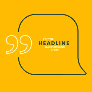 Vector speech bubble on a color background Stock Illustration