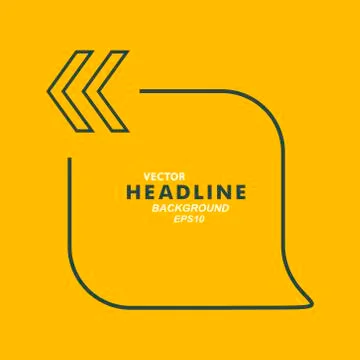 Vector speech bubble on a color background Stock Illustration