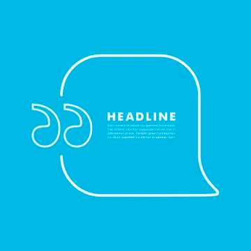 Vector speech bubble on a color background Stock Illustration