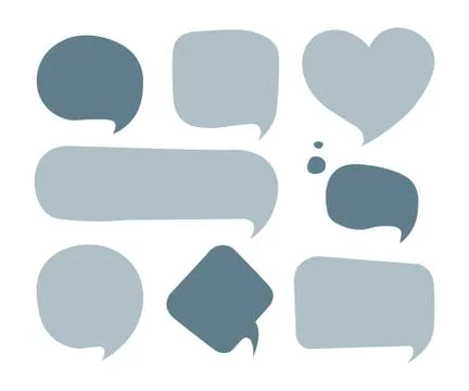 Vector speech bubble colorful set vector illustration 스톡 일러스트