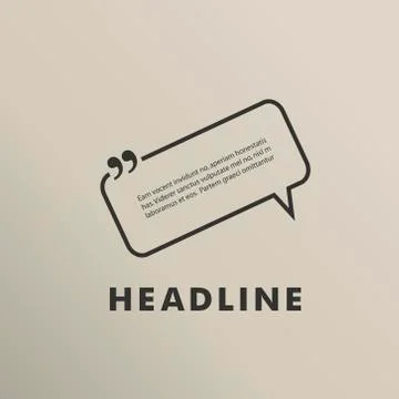 Vector speech bubble on a gray background Stock Illustration