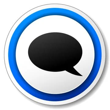 Vector speech bubble icon Stock Illustration