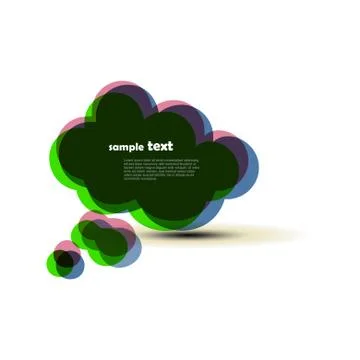 Vector speech bubble Stock Illustration