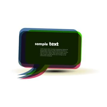 Vector speech bubble Stock Illustration