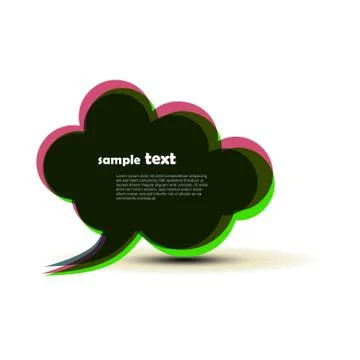 Vector speech bubble Illustrazione stock