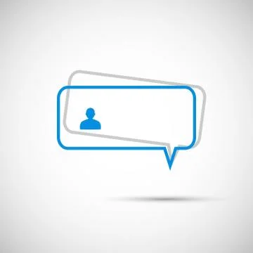 Vector speech bubble on a light background イラスト素材