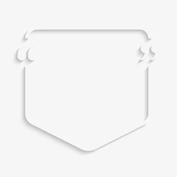 Vector Speech Bubble Quote Text. Bracket. Illustrazione stock