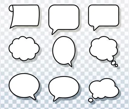 Vector Speech Bubble Set For Chat And Communication Stock-Illustration