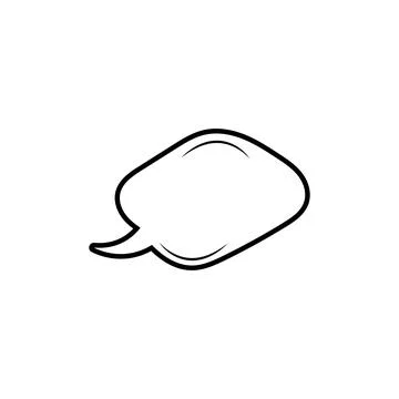 Vector speech bubbles in flat design icon Stock Illustration