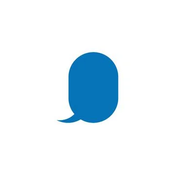 Vector speech bubbles in flat design icon イラスト素材