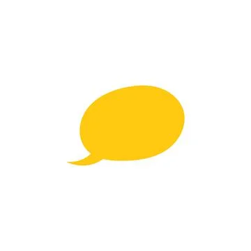 Vector speech bubbles in flat design icon Stock Illustration