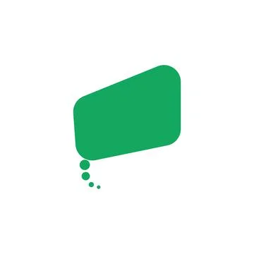 Vector speech bubbles in flat design icon 스톡 일러스트