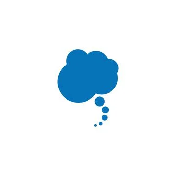 Vector speech bubbles in flat design icon Illustrazione stock