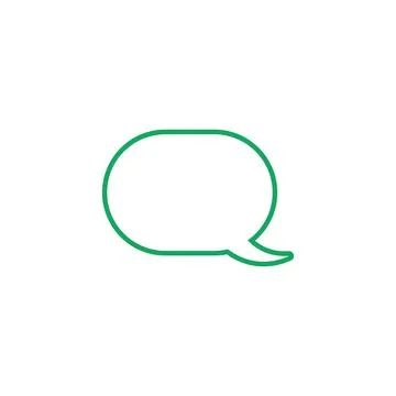 Vector speech bubbles in flat design icon 스톡 일러스트