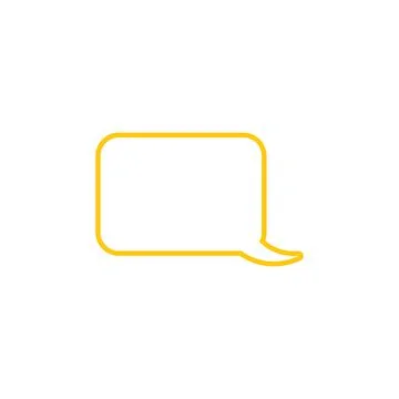 Vector speech bubbles in flat design icon Stock Illustration