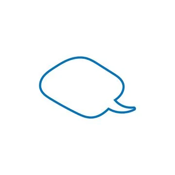 Vector speech bubbles in flat design icon Illustrazione stock