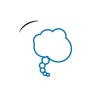 Vector speech bubbles in flat design icon Stock Illustration